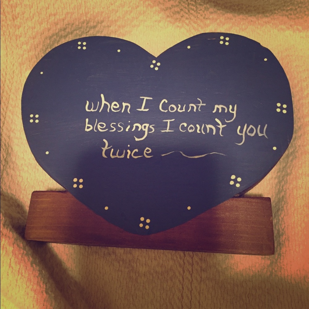 When I count my blessings heart. Must be bundled.